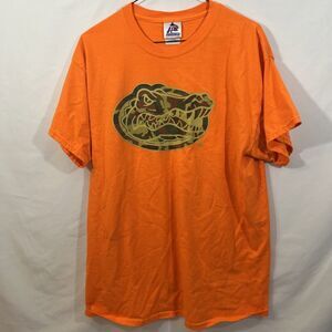Y2K Florida Gators Camo And Orange Shirt Unisex Large